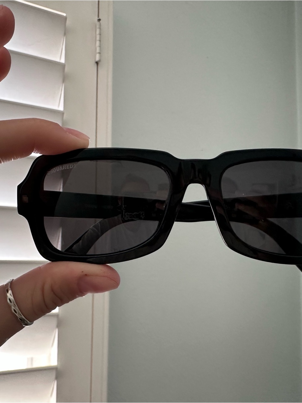 Dsquared2 Black Rectangular Sunglasses